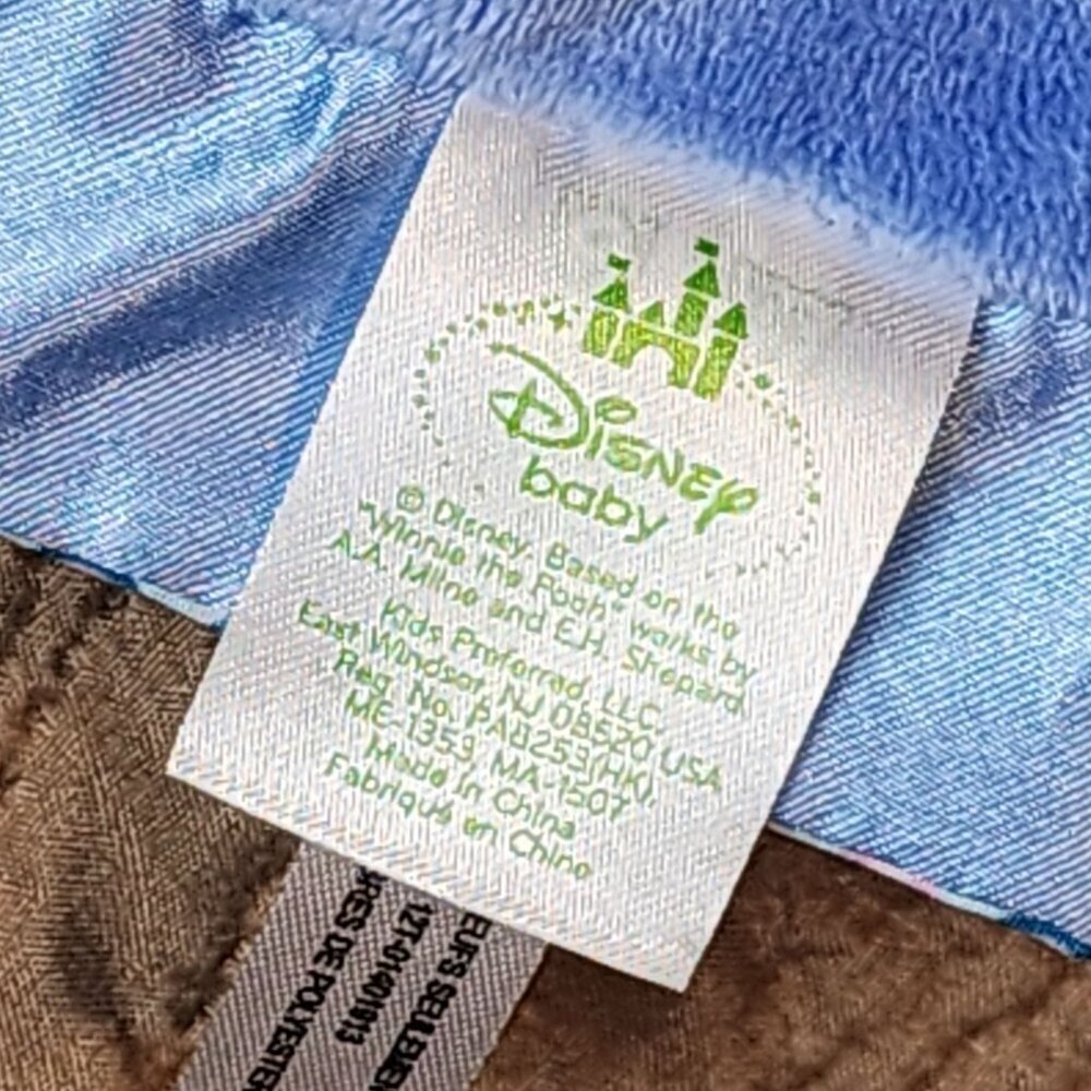Disney Baby Eeyore blue lovey security blanket teether Hello Little Friend - Picture 4 of 6